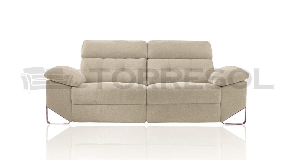Foto 5 Chaiselongue md GADIR  de 309 cms , dos asientos relax eléctricos, tapizado en Donatella 