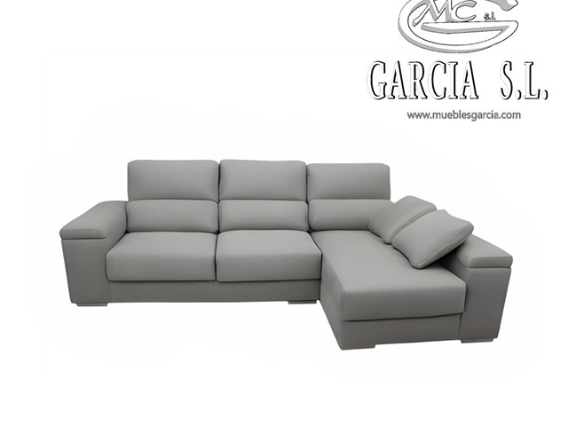 Chaiselongue md SANXENXO  de 300 , tapizado en Kenia Ash 