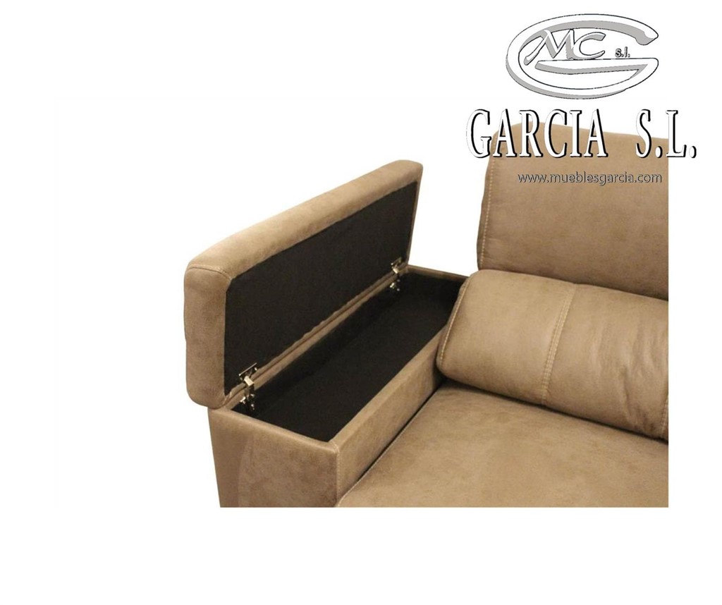 Foto 3 Chaiselongue md SANXENXO  de 300 , tapizado en Kenia Ash 