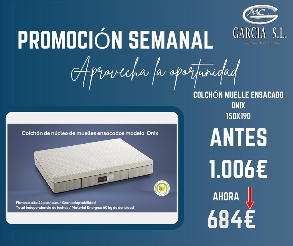 Foto 1 Colchón ONIX 150x190