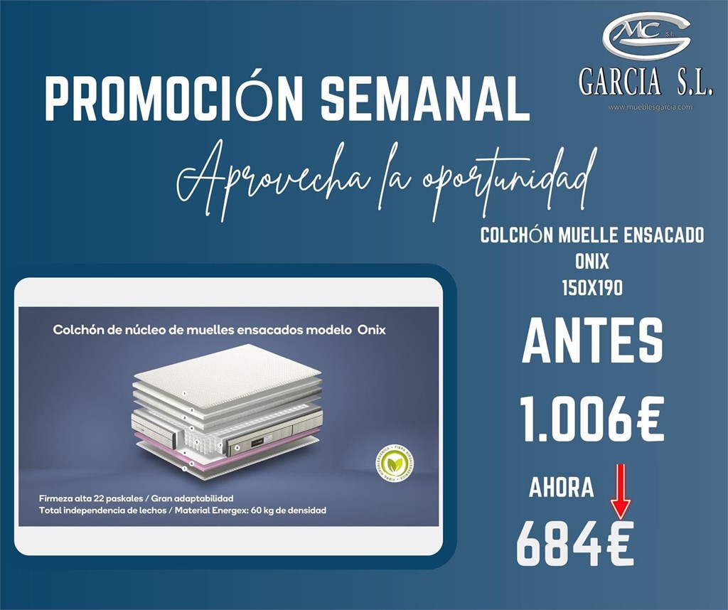 Foto 2 Colchón ONIX 150x190