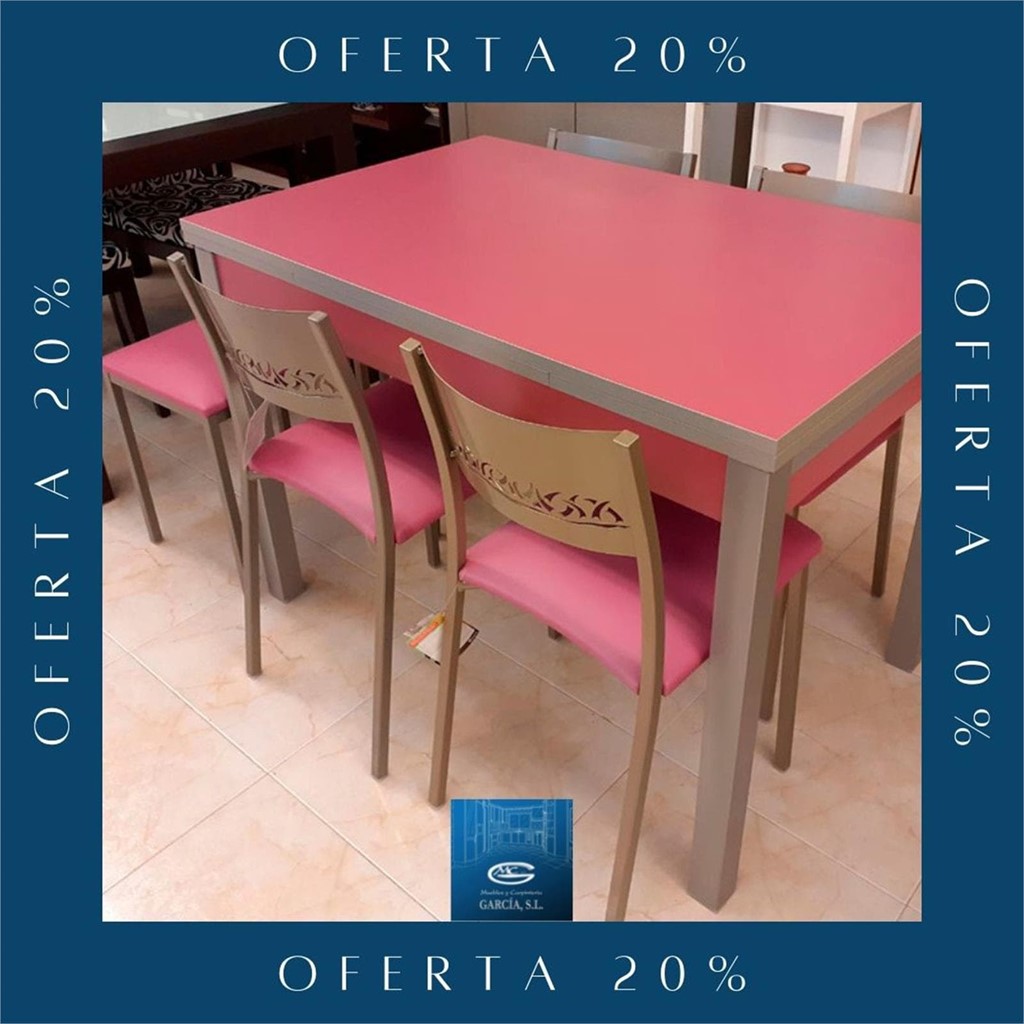 Conjunto mesa, 5 sillas y 1 taburete, md Boston - Ofertas