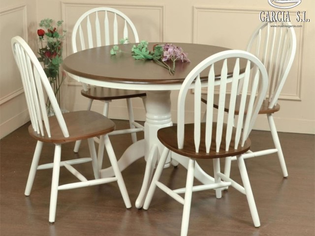 Conjunto mesa y 4 sillas md Windsor