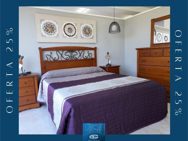 Dormitorio pino combinado forja