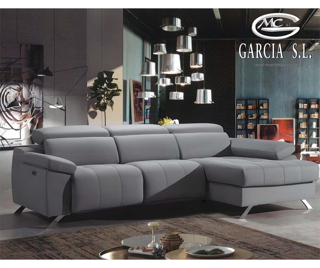 Foto 1 SOFÁ CHAISELONGUE MD CORDOBA RELAX  ELÉCTRICO, TAPIZADO EN QUEENS TAUPE